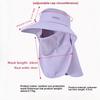 Spring/Summer Fashionable Korean Style Sun Protection Hat, Wide-brimmed Shawl, Face-covering Fisherman Hat with Ponytail Hole for Sun Protection