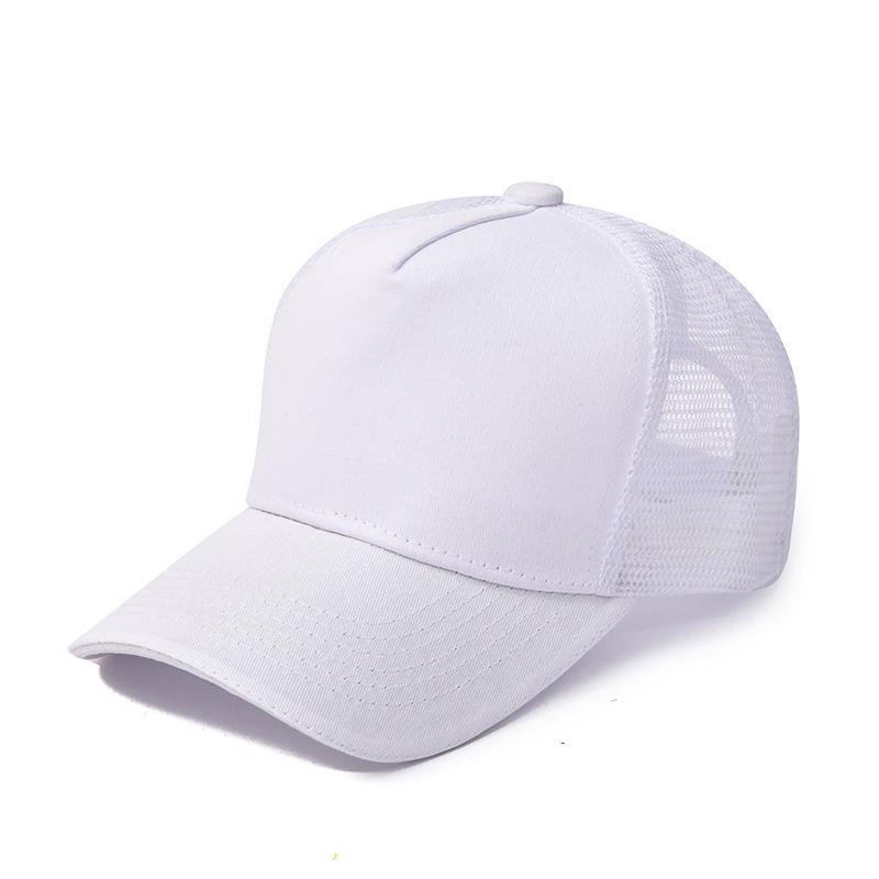 Mesh Summer Trucker Cap with Logo Embroidery - Perfect for Team Building and Baseball Events