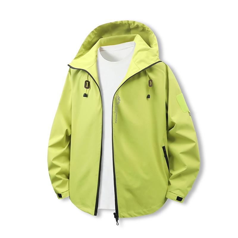 2026 Spring Men's Hooded Windproof Mountaineering Jacket - Trendy Outdoor Casual Workwear Outerwear.