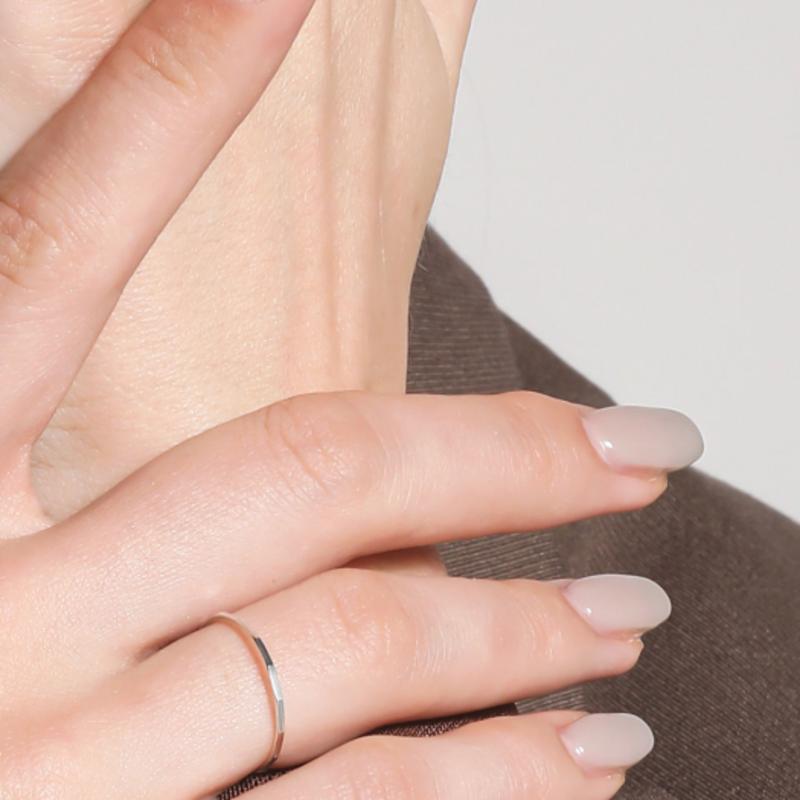 

J.Lauren Silver Square Line Layered Thin Ring R0628 Silver_No. 15