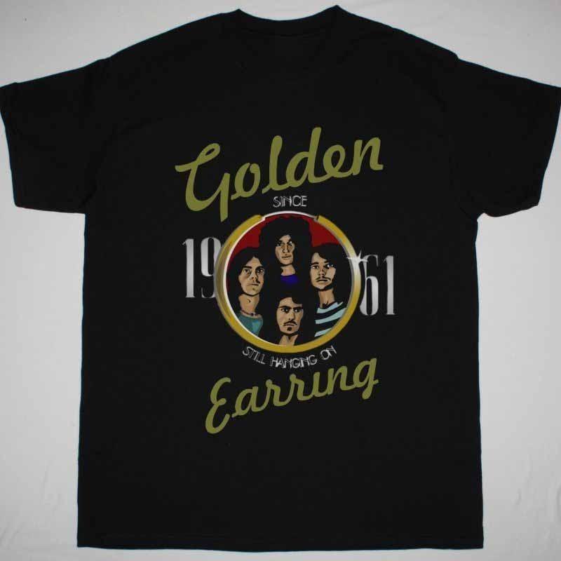 GOLDENER OHRRING HÄNGT NOCH AM T-SHIRT Schwarz Unisex S-5XL E1856