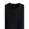 H M Loose Fit wasHed Cotton sweatsHirt Black