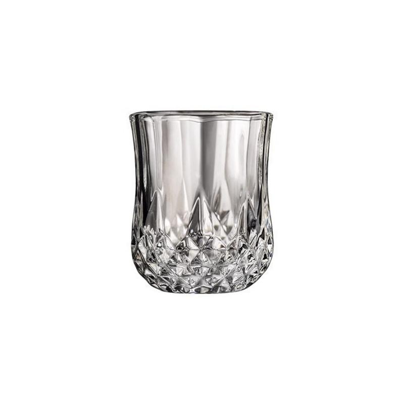 1/6Pcs Embossed Glass 50ml Spirits Cups Engraved Tea Drinking Baijiu Cup Water Glass Small Capacity Household Small Wine Cup