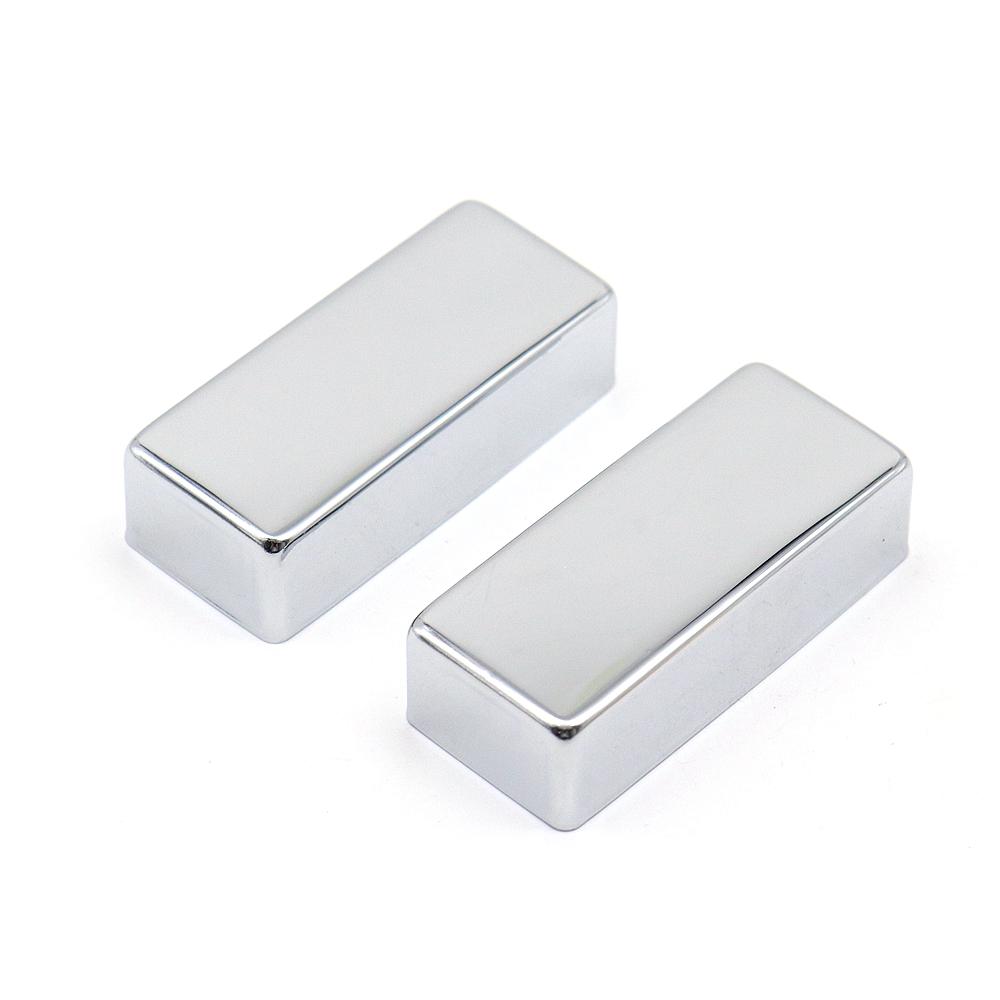 

2pcs MINI Sealed Humbucker Electric Guitar Pickup Covers Brass Humbucker Pickup Cover No Holes Chrome/Gold/Black
