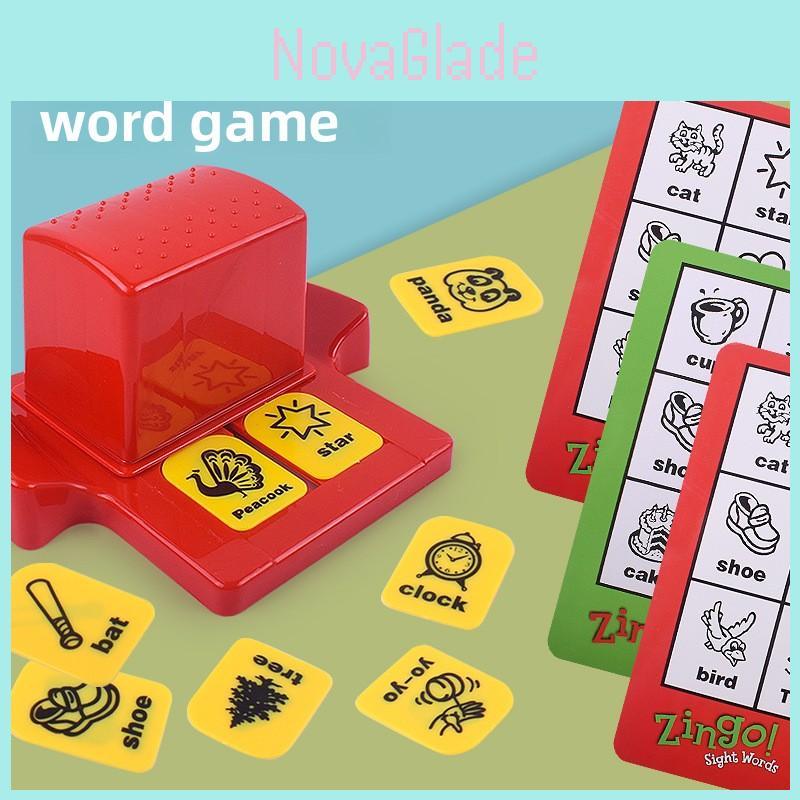 Kinder Zingo Interaktives Buchstaben-Zuordnungs-Kartenspiel Kunststoff Pädagogisches Spielzeug Für Frühes Lernen