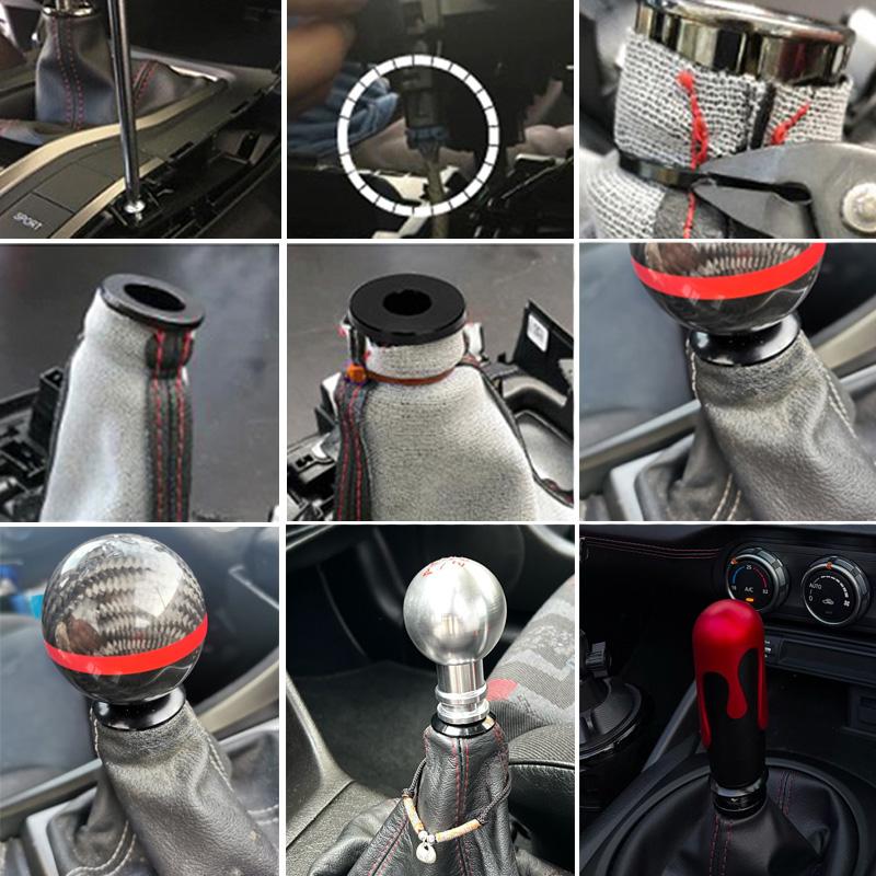 Car Universal Shift Knob Stopper Shifting Head Limiter Fixed Base Gear Head Buckle Aluminum Car Gear Knob Limiter
