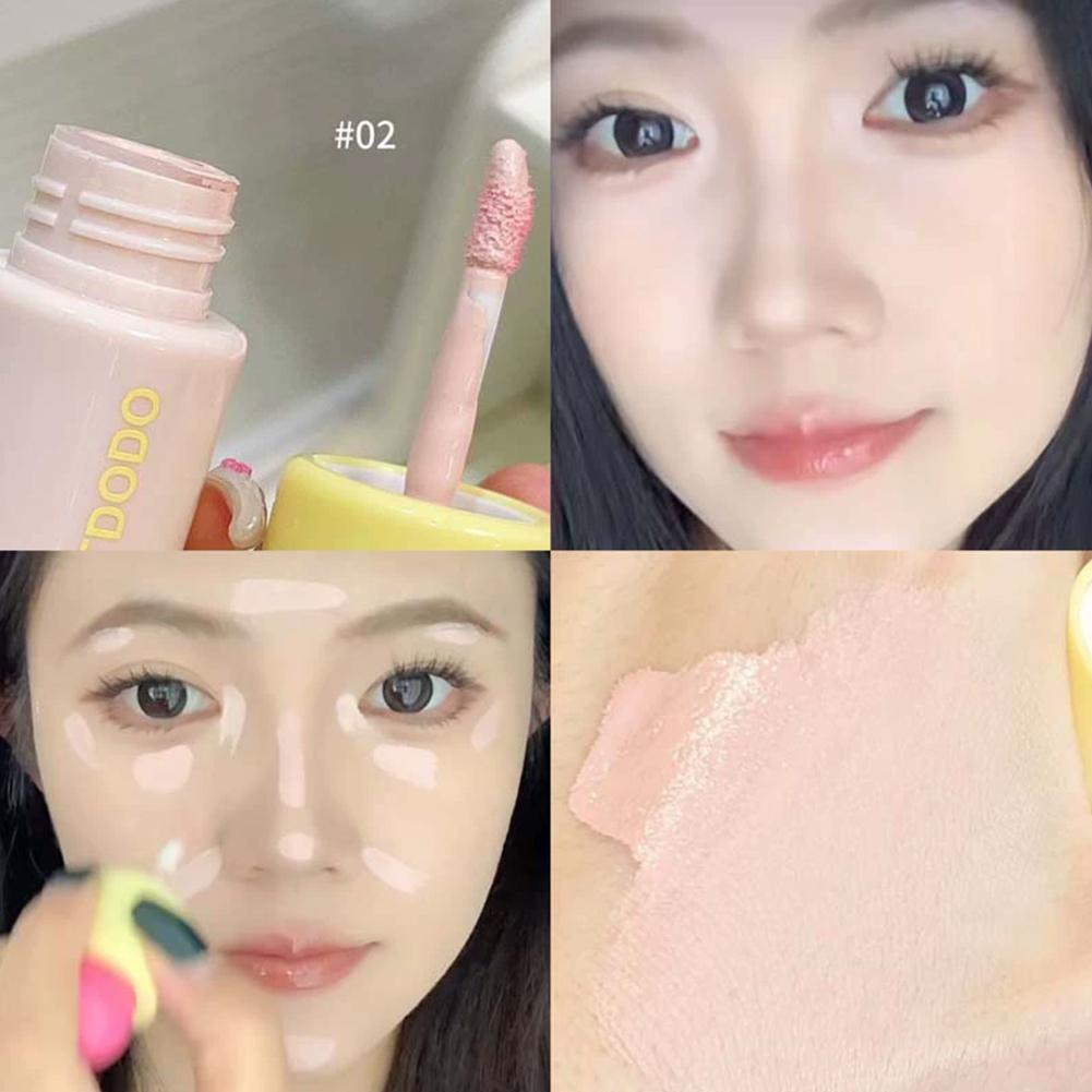 

Toot Dodo Lightly Brightening Concealer Cover Dark Grooves Cosmetic Spots Coverage Acne Facial C3S8 5g_Milk powder pearl