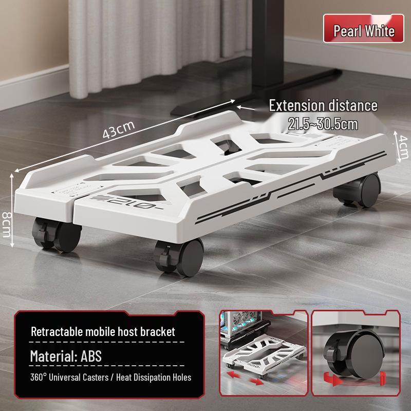 Removable Desktop Computer Chassis Bracket with Adjustable Height for Home or Office Use