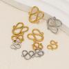 20pcs Stainless Steel W Shaped Clasps Hooks DIY Jewelry Making Bracelets Finding Necklace Pendant Accessories Anklets Supplies