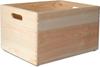 Caisse En Bois Rangement - Creative Deco - 40 X 30 X 24 Cm - Non Peint - Poignées - Mixte