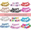 Happy Birthday 16-inch Aluminum Foil Letter Balloons - Party Decorations