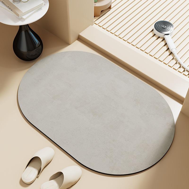 

Diatom mud floor mat, bathroom absorbent anti slip mat, easy to maintain and quick drying floor mat for household doors 40X60cm 15.7X23.6in