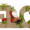 Zwerg-Willkommensschild, Kunstharz, Cartoon-Zwerg-Ornament, Gartenzwerg, Brief, Willkommensschild für Zuhause, Büro, Balkon, Innen- und Außendekor