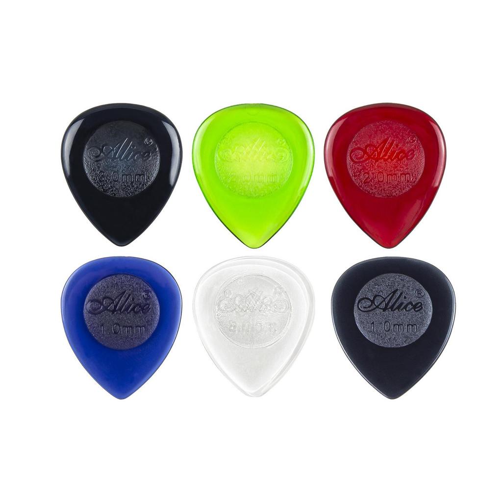Alice Transparent Water Drop Bass Guitar Pick - Optional Thickness: 1.0mm, 2.0mm, 3.0mm