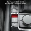 Horní semišový lem LHD RHD Samolepka Pro Mazda 3 BP Axela CX30 CX-30      2024 2025 Drážka elektronické ruční brzdy