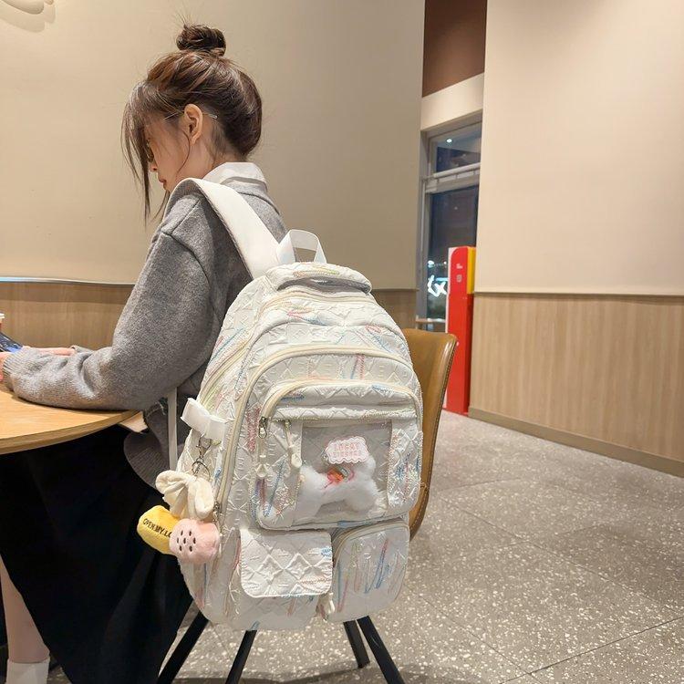 Schulranzen1011 Koreanische Version Mori-Serie Schulranzen mit großem Fassungsvermögen und hohem Wert für Mädchen, Mittelschüler und Grundschüler