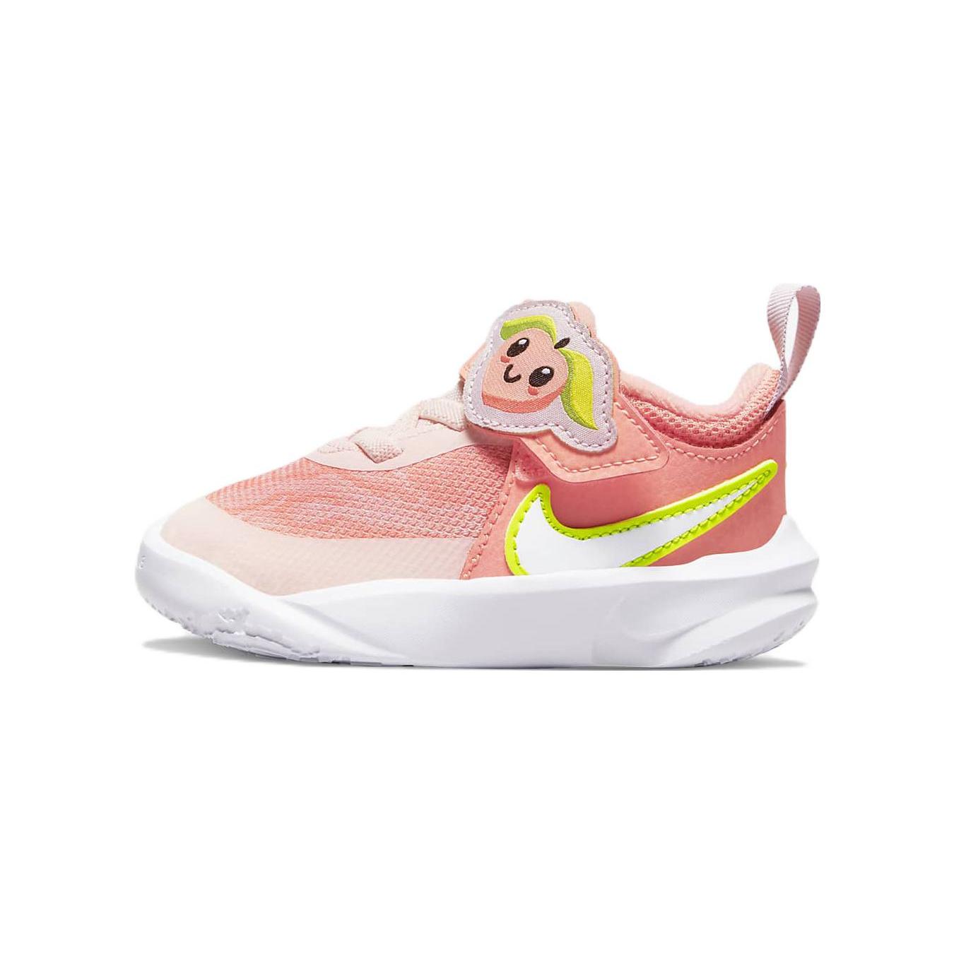 Nike Team Hustle D 10 Lil Cushioning Abrasion Resistant Low top Toddler Shoes White Orange Infant And Toddler DM4325-600 23.5