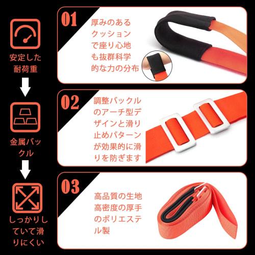 Set of 2 Moving Belts, 350kg Load Capacity, Load-Reducing Moving Belts, Easily Carry Heavy Items, Adjustable Length, Easy To Carry