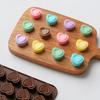 15 Cavity Double Heart Shaped Diy Non Stick Silicone Mold, Used For Gummies, Chocolates, Candies