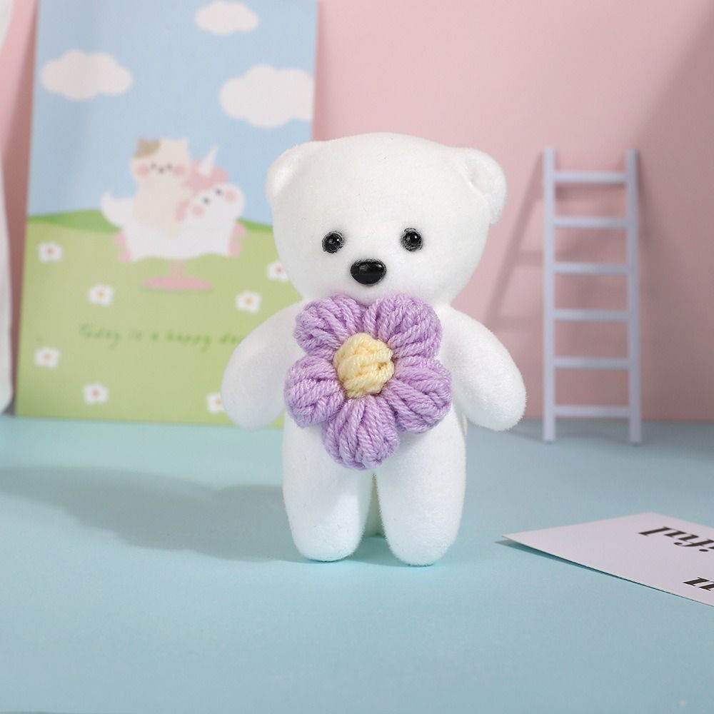 10pcs/bag Plush Doll Mini Bear Flower Bouquet Foam Bear Cartoon Bouquet Doll  Kids/Children Toys