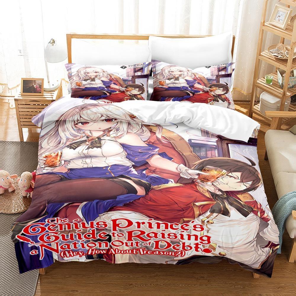 3D Printing Anime The Genius Prince's Bedding Set Single Twin Full Queen King Size Bed Set Adult Kid Bedroom Duvet Cover Sets
