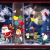 Autocolante Festive de Sărbători: Decor Static pentru Uși și Ferestre de Sticlă pentru Crăciun și Anul Nou