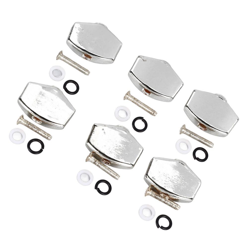 12PCS Silver Color Acoustic Guitar Buttons Universal Tuning Pegs For Acoustic Guitar