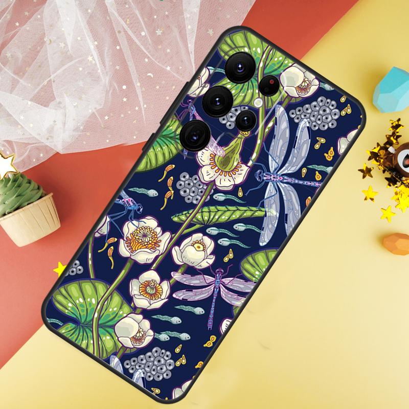 

Dragonfly Phone Case For Samsung Galaxy S26 S25 Ultra S23 S21 S20 S22 S24 FE S10 Plus Cover Coque Galaxy S24