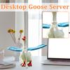 Adjustable 7 Inch Goose Wing Shaped Desktop Ornament Multi-Functional Flexible Design for Home Office Decoration and Craft Display