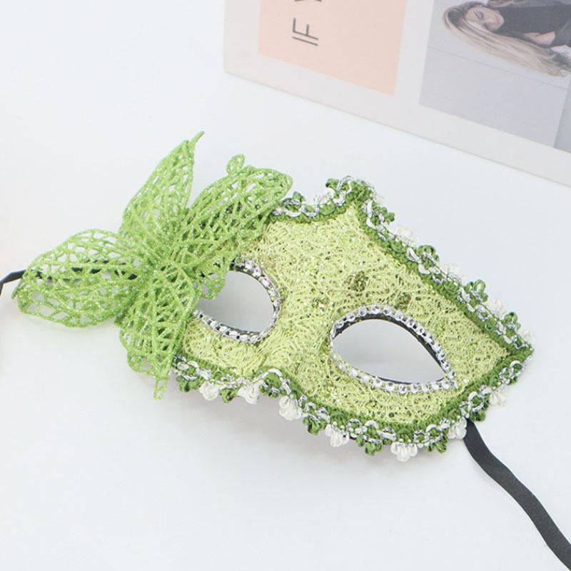 Elegant Black Painted Half-Face Mask for Halloween Masquerade – Men's Couples Edition