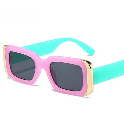 Ins Popular Fashion Square Sunglasses Women Retro Brand Designer Jelly Color Shades UV400 Men Gradient Sun Glasses Lentes