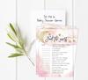Inkdotpot 50A  Advice CardsA  For Baby Shower Game Glitter Star Advice For New Mom & Dad Gender Reveal Boy Or GirlA  Party