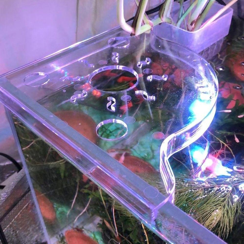 Punch-free Fish Tank Corner Storage Rack Triangle Coral Bracket Corner Fish Tank Shelf  for Home