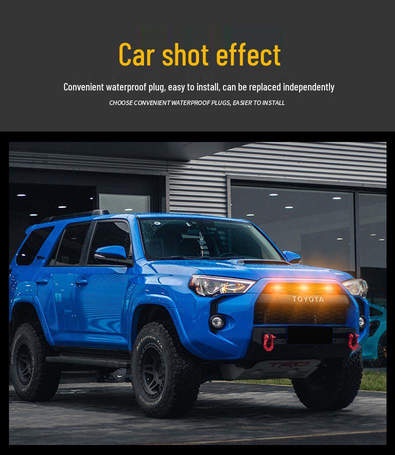 LED Yellow Daytime Running Light for 4Runner Modified Grille