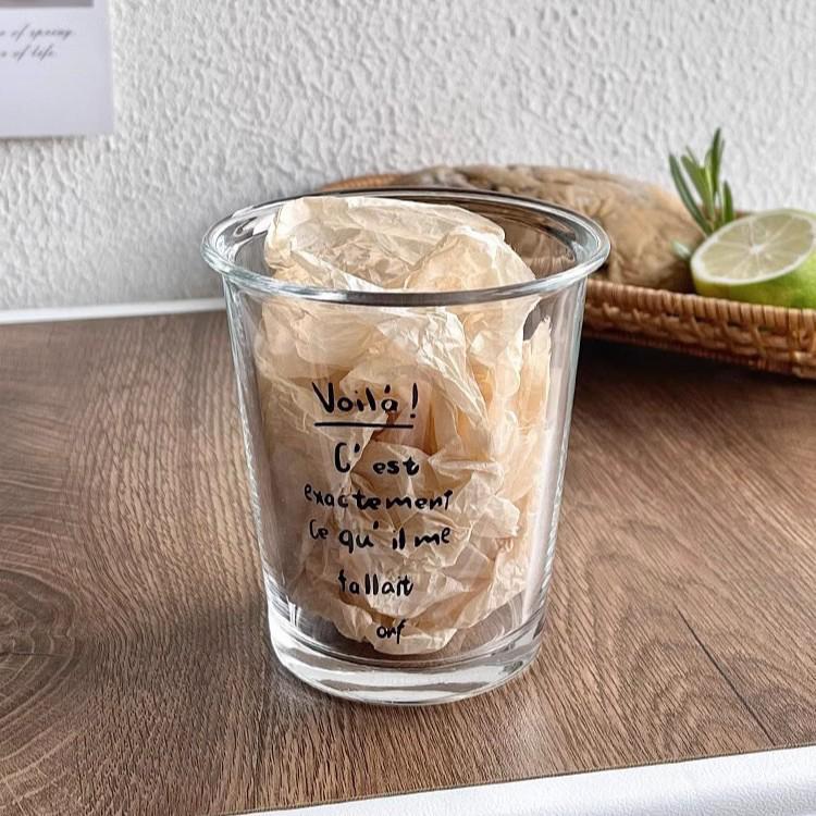 Ins Style Celebrity Flip-Top Water Cup with Letters - High Appearance Cold Drink Cup for Summer Students Flip-Top 300ml