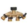 4 Way Water Splitter Brass Ball Valve Distributor for Garden Watering Agricultural Irrigation Car
