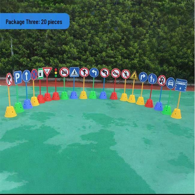 Kids’ Outdoor Sports Traffic Signs & Signals Toy Set