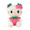 Kt Cat Strawberry Plush Doll Cotton Filling Soft Animal Toy For Home Gift Use