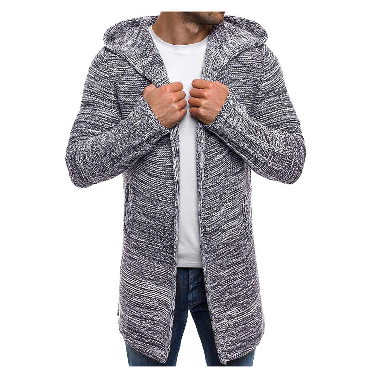 

Мужская осенняя толстовка с длинными рукавами, футболка, блузка, куртка, пальто M белый