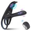 Couple Vibrator with Dual Motor Cockring Wireless Remote Cock Penis Ring Adult Sexy Toys for Men Delay Ejaculation Penisring