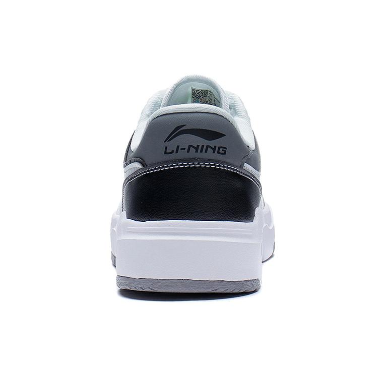 Li Ning Wear resistant And Lightweight Low top Skateboard Shoes Men's Black White Gray AGCS031-3
