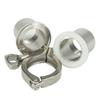 Set Buchse+Klemme+Dichtung 1/4" 3/8" 1/2" 3/4" 1" BSP NPT x 1.5" Tri Clamp Edelstahl 304 Sanitär Rohrfitting