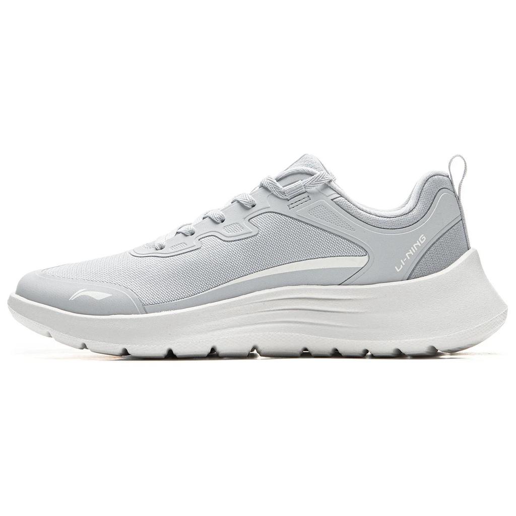 LiNing Lightweight Soft Rebound Casual Running Shoes Women Sneakers Light-Gray ARSU054-2