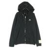 adidas One point logo Long sleeve Zip hoodie M black Women Used