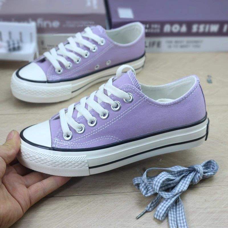 Nízké plátěné boty, jarní a podzimní ploché boty, skate boty