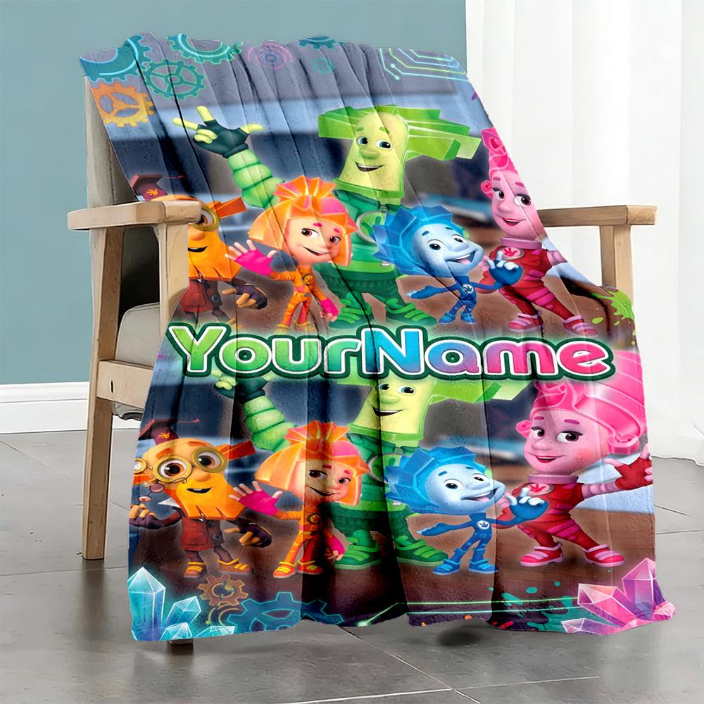 Fixies Customize Text Blanket Throw Personalized Blanket Durable Comfort Perfect for Picnics Livingroom Bedding Sofa for All Occasions