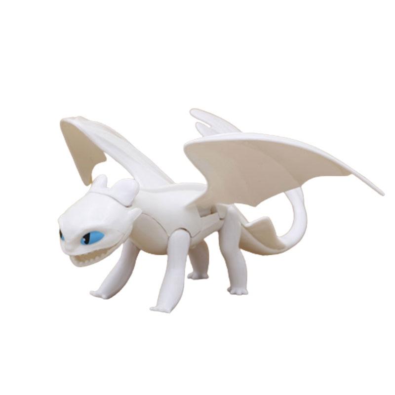 

Фигурки Ночной Фурии Подвижные Пластиковые Модели Light Fury