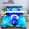 Sans  Pattern Bedding Quilt Set  Home Decoration  Gift (1 * duvet cover + 2 * pillowcase  without core)
