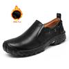 Fashion Handmade Designer Genuine Leather Men Walking Shoes Casual Comfortable Antiskid Soft Bottom Loafers Flats Hot Sale Walking Shoes