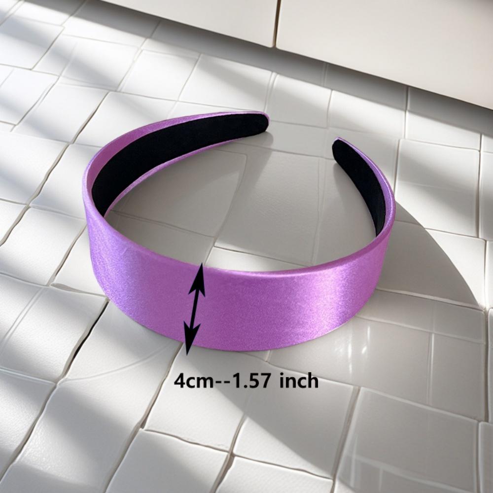 Solid Wide Hairbands For Women Girls Satin Hair Bands Fashion Headband Hair Hoop for Korean Hair Accessories Gift